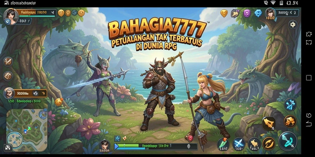 Tampilan gameplay yang mendebarkan dalam BAHAGIA777.
