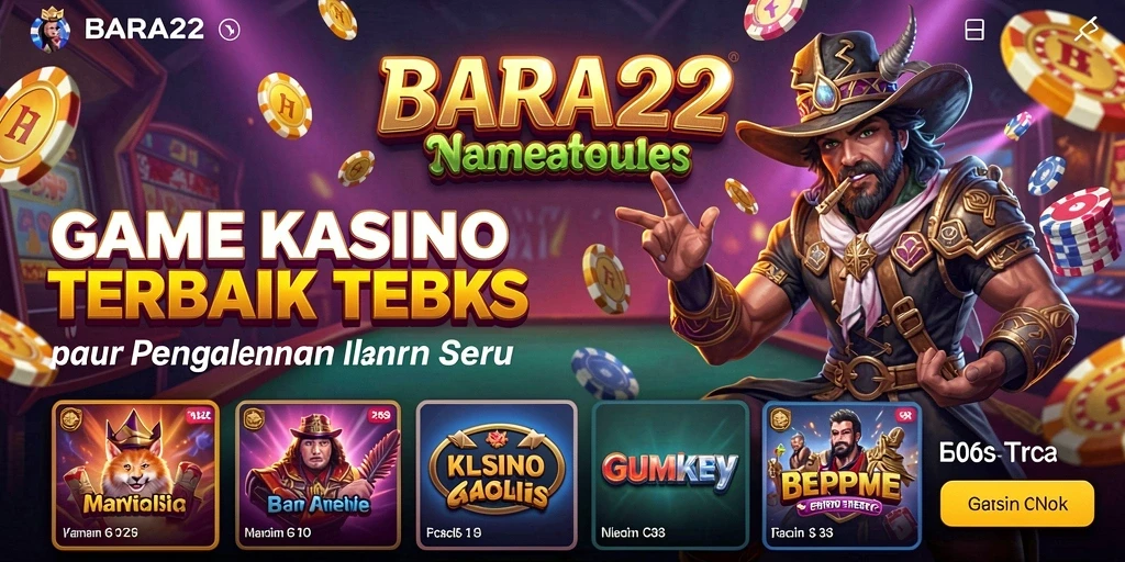 Tampilan gameplay kasino BARA22 yang menarik dan interaktif.
