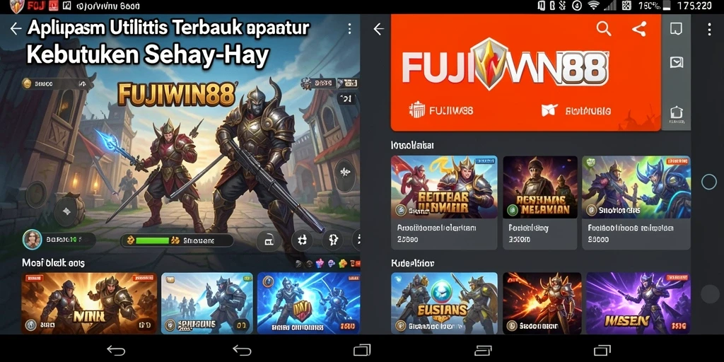 Tampilan antarmuka pengguna FUJIWIN88 yang menarik dan mudah digunakan.