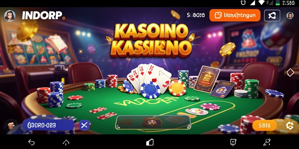 Tampilan gameplay menarik dari aplikasi Kasino INDORP.