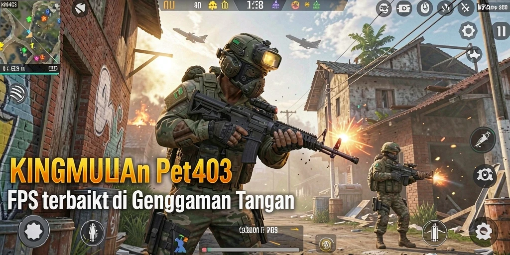 Tangkapan layar gameplay KING403 menampilkan aksi tembak-menembak yang mendebarkan.