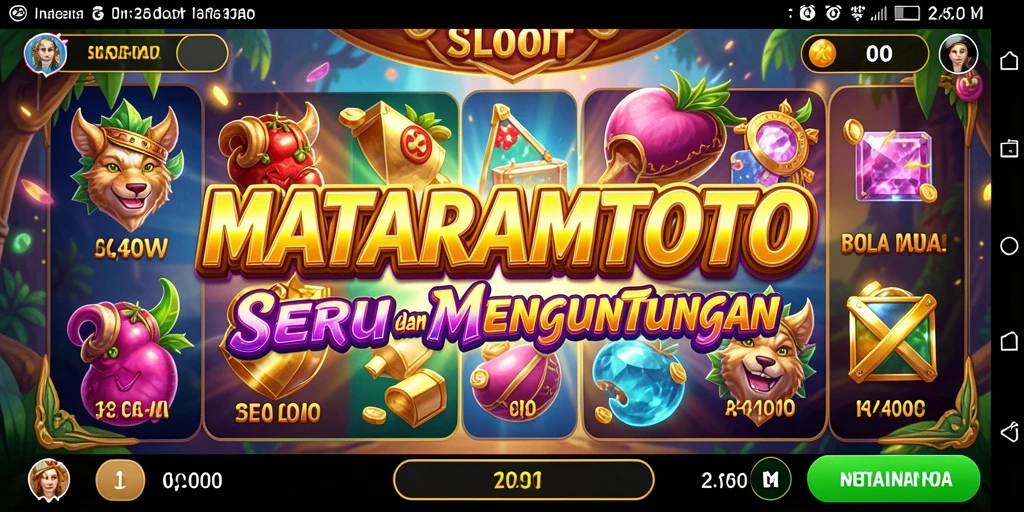 Gameplay seru MATARAMTOTO menampilkan slot yang mengasyikkan.