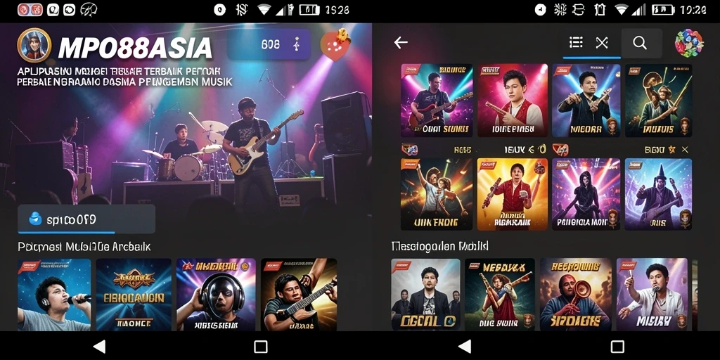 Tampilan gameplay MPO88ASIA dengan berbagai fitur musik menarik.