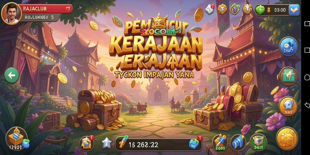 Screenshot RAJACLUB menampilkan grafis gameplay Tycoon yang menarik.