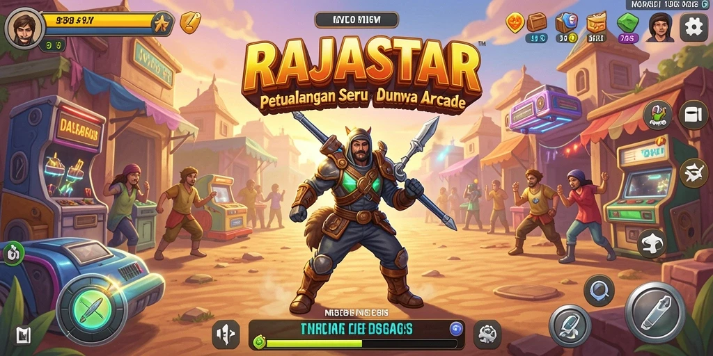 Tampilan menarik dari gameplay RAJASTAR yang penuh tantangan dan keseruan.