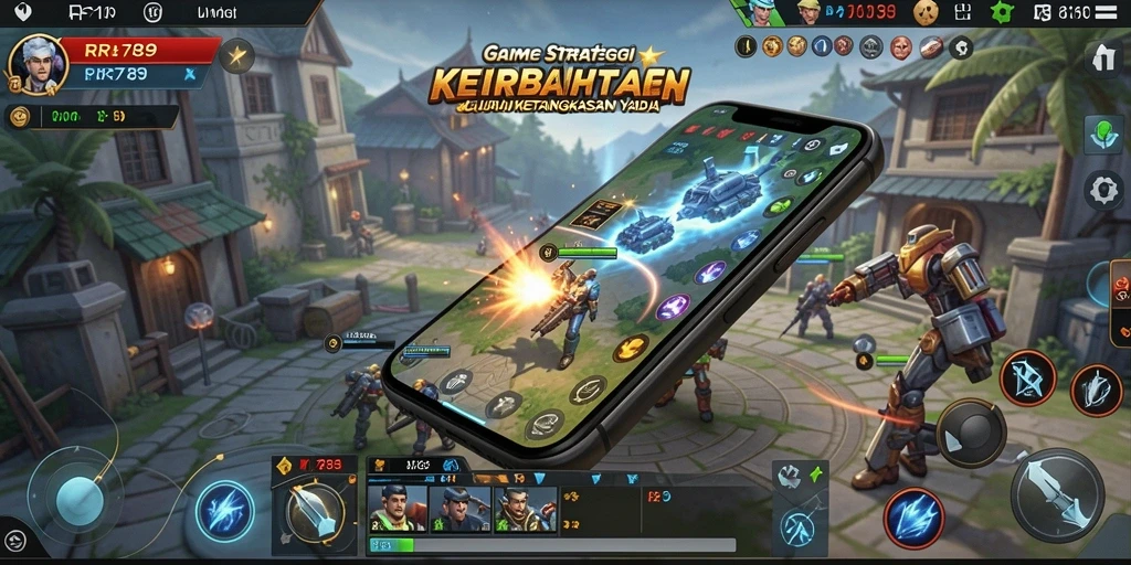 Tampilan gameplay strategis penuh aksi di RR789.