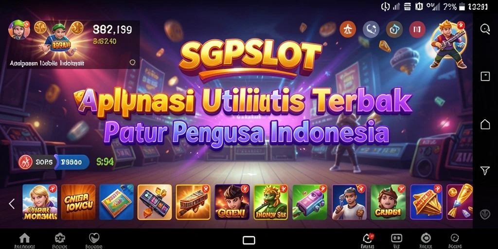 Tampilan antarmuka aplikasi SGPSLOT yang sederhana dan fungsional.
