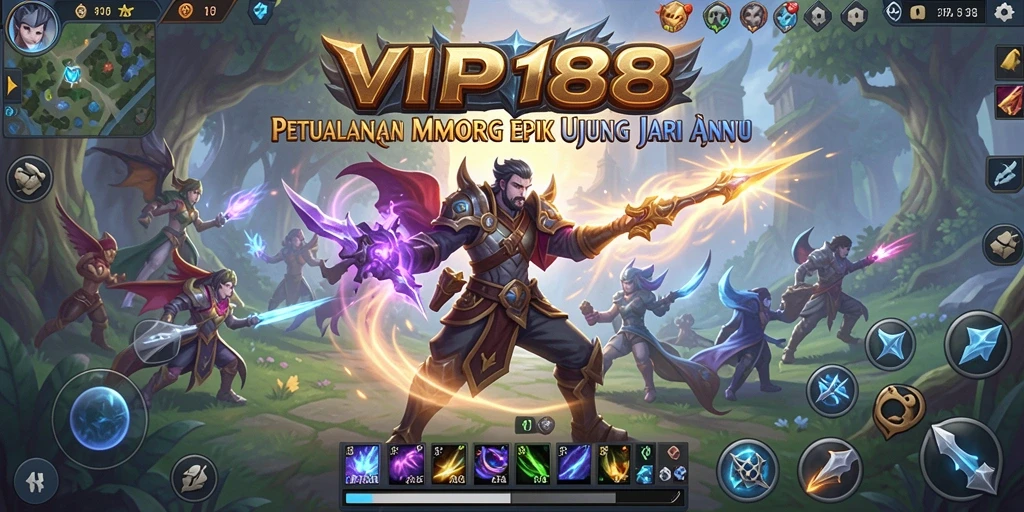 Tampilan gameplay menakjubkan dalam dunia MMORPG VIP188.