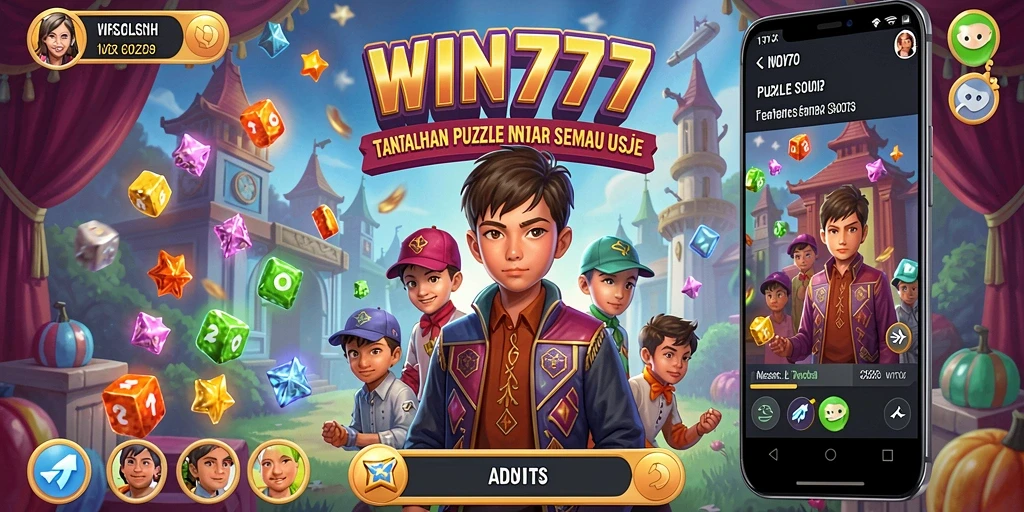 Tampilan gameplay seru dari WIN777 dengan berbagai puzzle menantang.