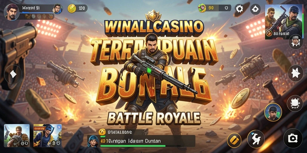 Screenshot gameplay <strong>WINALLCASINO</strong> menampilkan aksi pertempuran pemain dengan grafis yang memukau.