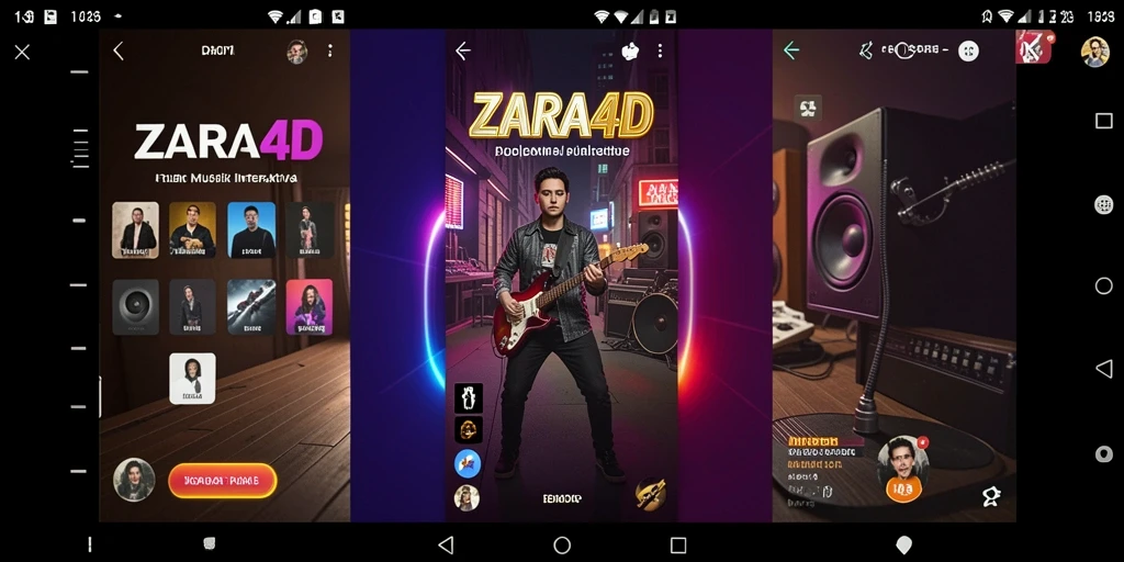 Tampilan gameplay menarik di ZARA4D dengan variasi lagu.